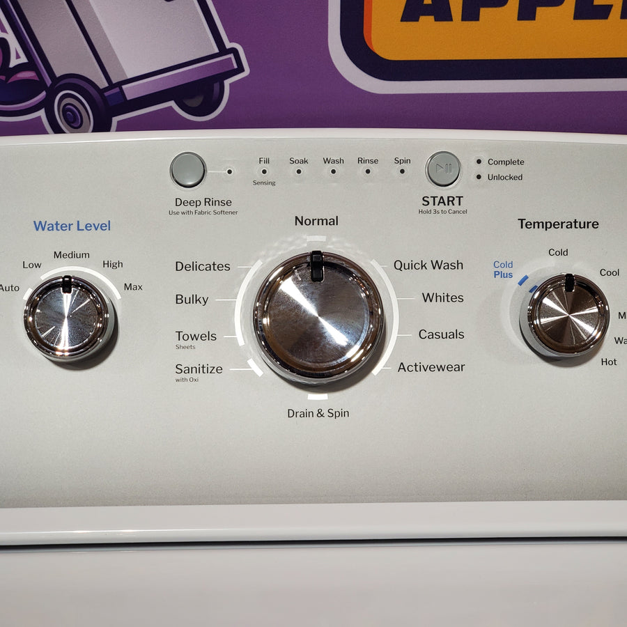 GE® 4.3 cu. ft. Capacity Washer with Stainless Steel Basket,Cold Plus and Water Level Control 1CR5023 - GTW385ASWWS - Certified Refurbished