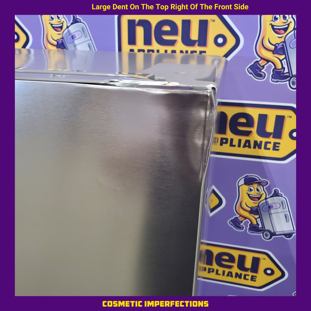 Pictures of Frigidaire 21 Cu. Ft. Counter-Depth Side-by-Side Refrigerator in Fingerprint-Resistant Stainless Steel - 3SD395 - FRSG2115AV - Scratch & Dent (Major) - Neu Appliance Outlet - Discount Appliance Outlet in Austin, Tx