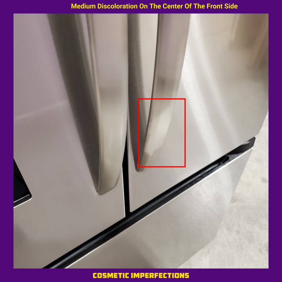 Midea Energy Star 29 cu. ft. OneTouch AutoFill™ French Door Refrigerator in Stainless Steel 22131SD104 - MRF29D9BST - Scratch & Dent (Minor)