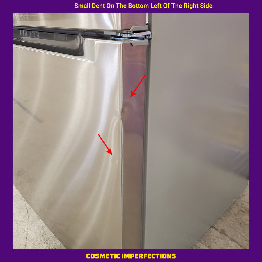 Vissani 18.7 cu. ft. Bottom Freezer Refrigerator in Stainless Steel 251312SD992 - MDBF18SS - Scratch & Dent (Moderate)