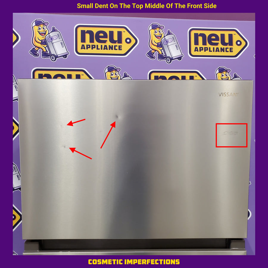 Vissani 18 cf Top Freezer Refrigerator-Stainless Look-E*Star-Garage Ready 25139SD775 - VRT180P3AVE - Scratch & Dent (Moderate)
