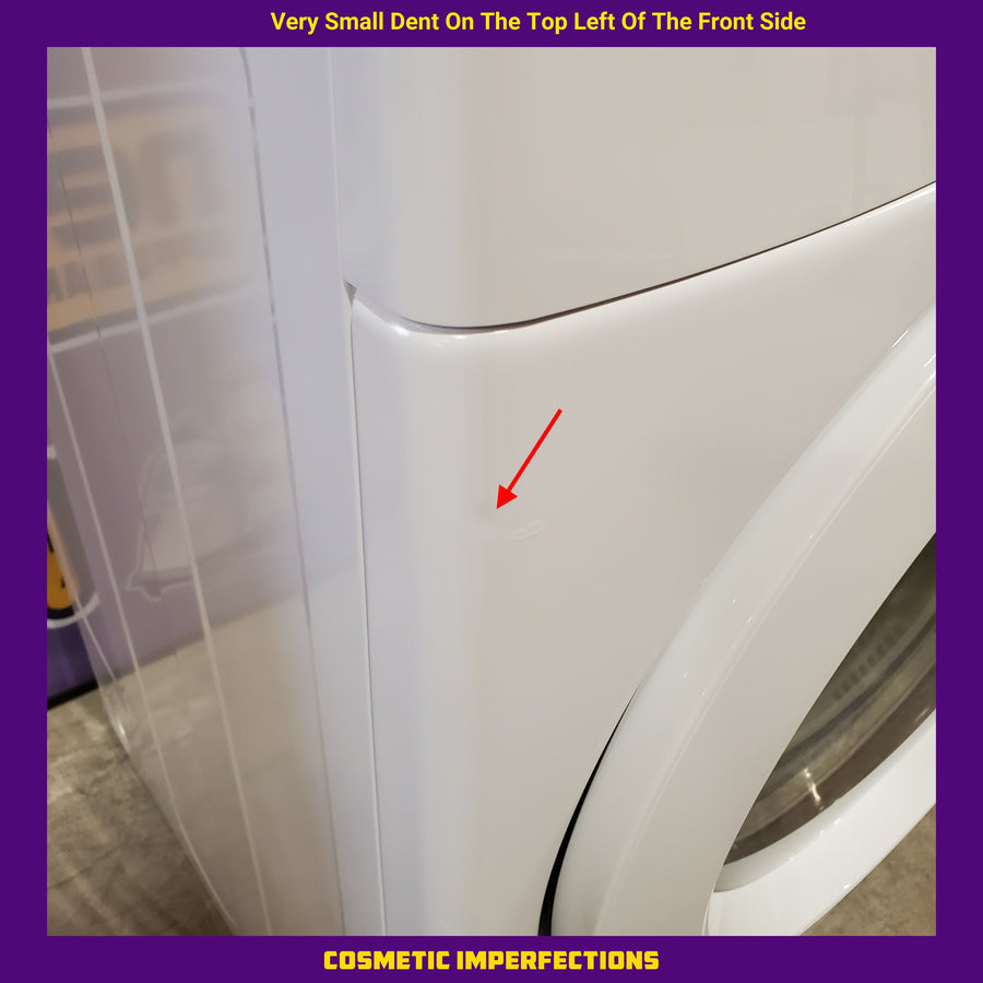 LG 7.4 cu. ft. ENERGY STAR Electric Vented Dryer with Sensor Dry and SmartThinQ Technology 22231SD284 - DLE3400W - Scratch & Dent (Minor)