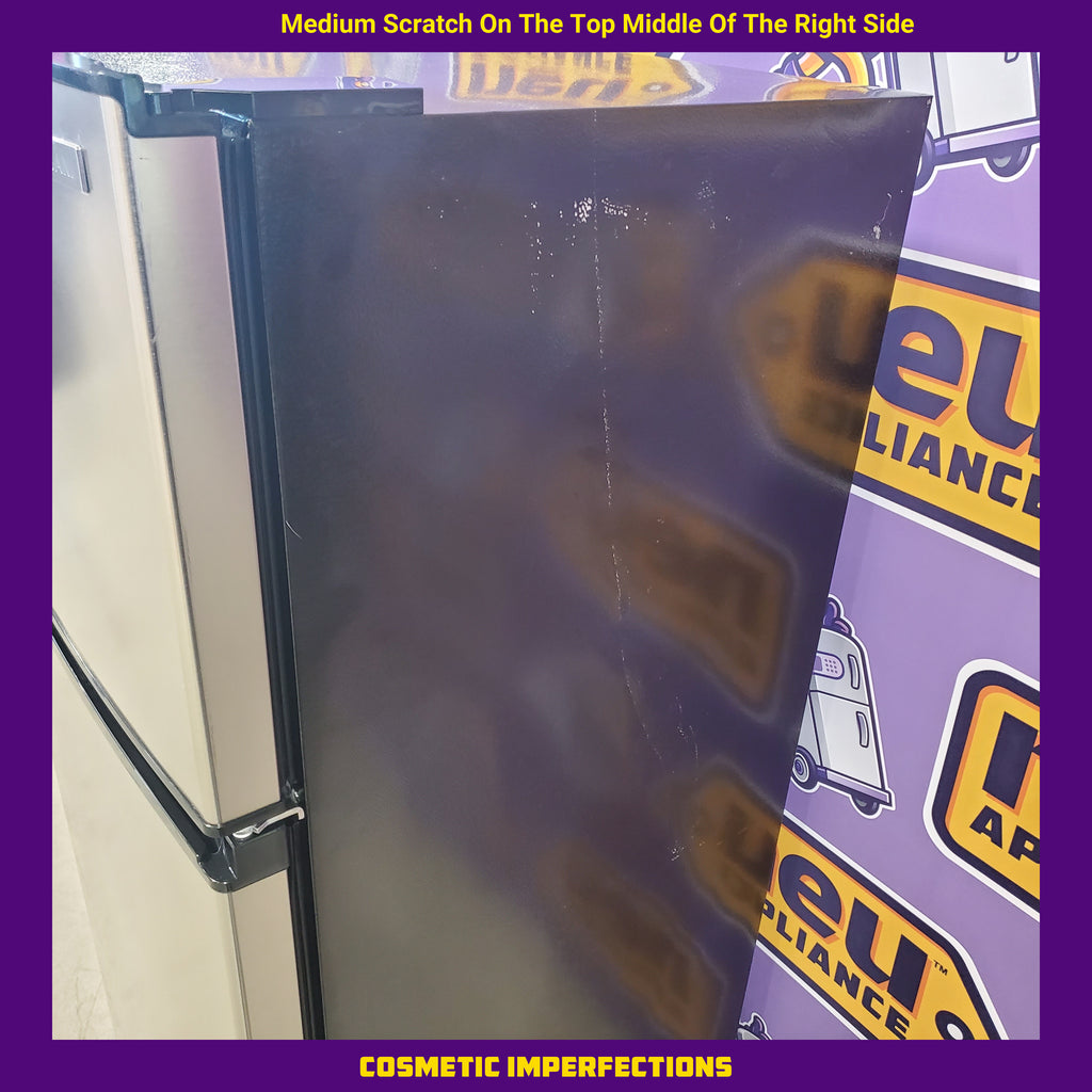 Pictures of Vissani 7.1 cu. ft. Top Freezer Refrigerator in Stainless Steel with Adjustable Shelf MDFF7SS - Scratch & Dent (Minor) - Neu Appliance Outlet - Discount Appliance Outlet in Austin, Tx