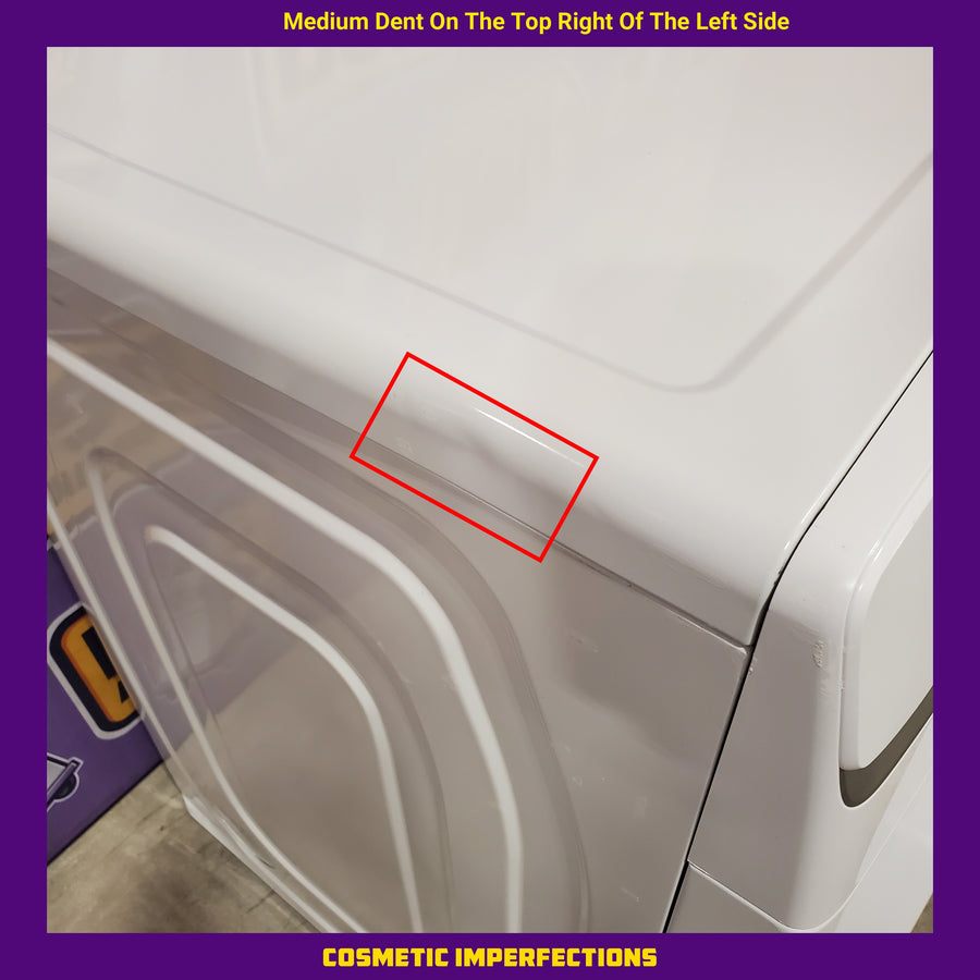Samsung 7.5 cu. ft. Front Load Electric Dryer with Smart Care in White 31134SD190 - DVE45T6000W - Scratch & Dent (Moderate)