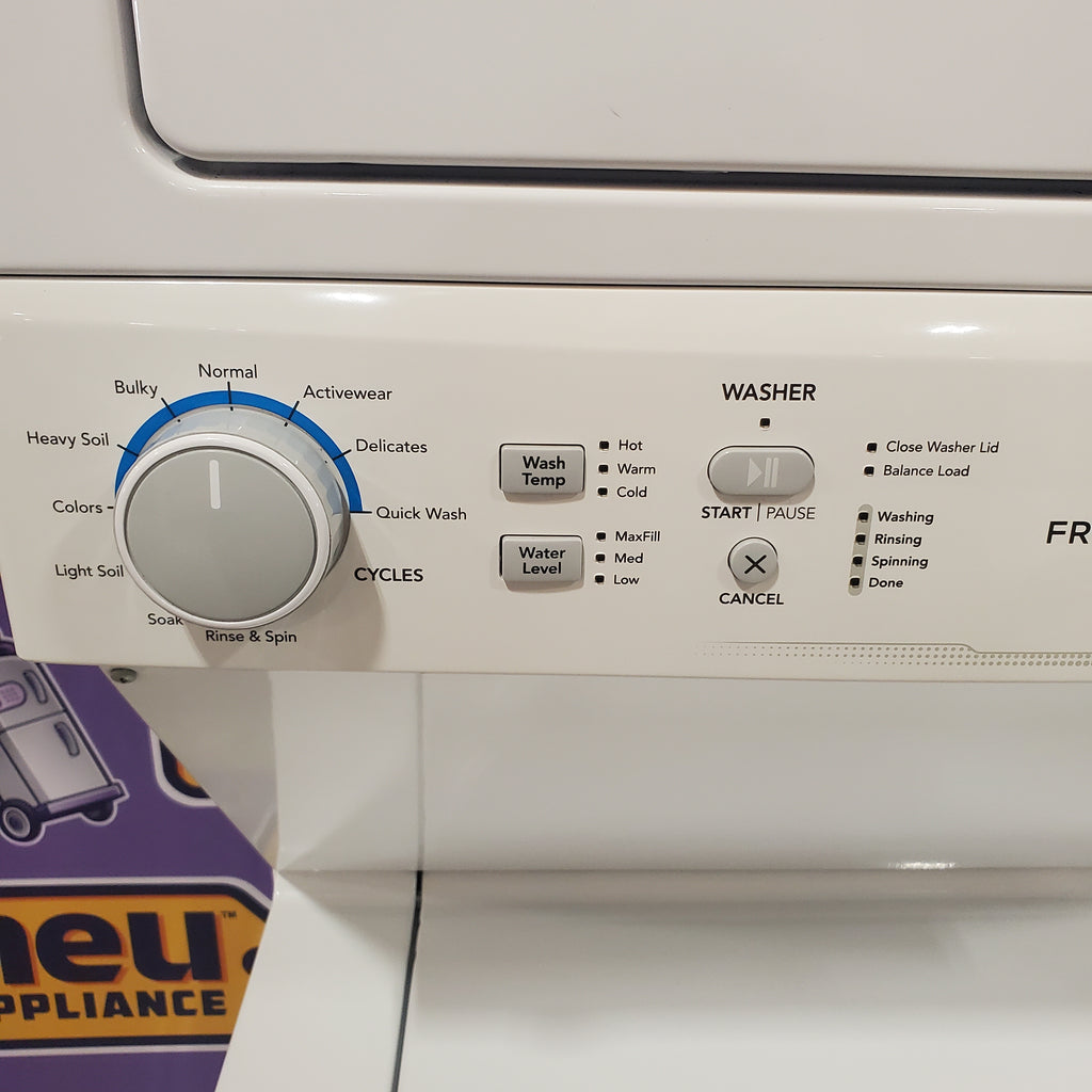 Pictures of Frigidaire Electric Washer/Dryer Laundry Center - 3.9 Cu. Ft Washer and 5.5 Cu. Ft. Dryer 17SD064 - FLCE7522AW - Scratch & Dent (Minor) - Neu Appliance Outlet - Discount Appliance Outlet in Austin, Tx