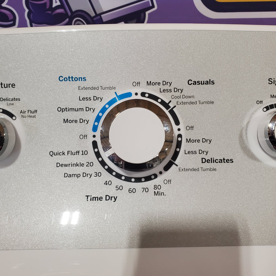 GE 4.5 cu. ft. Capacity Washer with Stainless Steel Basket in White GTW465ASNWW - Certified Refurbished and GE White Electric 7.2 Cu. Ft. Dryer with Aluminized Alloy Drum 16260 - GTD45EASJWS - Certified Refurbished