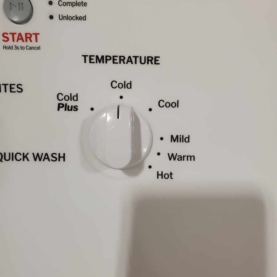 Hotpoint® 4.0 cu. ft. Capacity Washer with Cold Plus and Water Level Control HTW265ASWWW - Scratch & Dent (Minor) and Hotpoint® 6.2 cu. ft. vented Electric Dryer with Auto Dry 16145 - HTX26EASWWW - Certified Refurbished