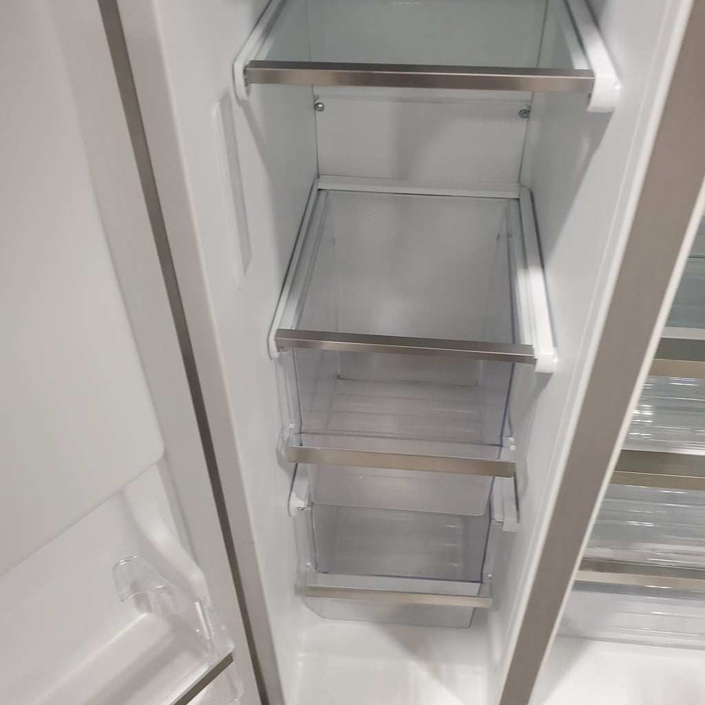 Pictures of Smudge Proof Stainless Steel ENERGY STAR Frigidaire Gallery 25.6 cu. ft. Side by Side Refrigerator with Exterior Water and Ice Dispenser - Scratch & Dent - (Minor) - Neu Appliance Outlet - Discount Appliance Outlet in Austin, Tx