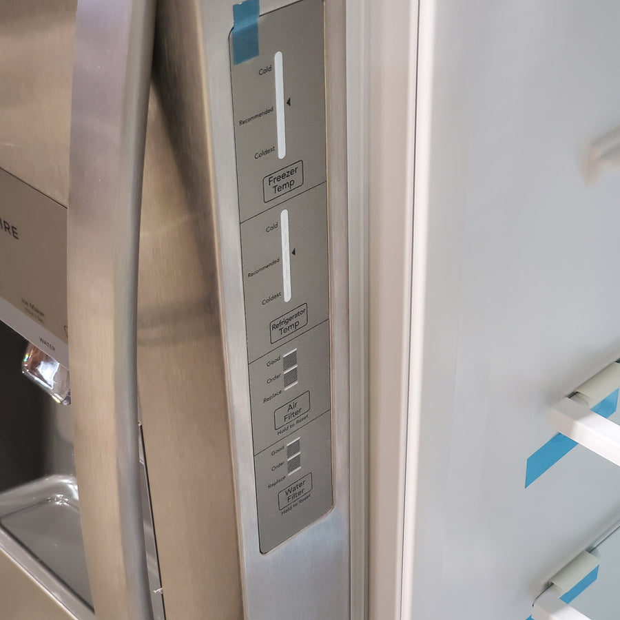 Frigidaire 22 Cu. Ft. Counter-Depth Side-by-Side Refrigerator in Stainless Steel 4SD450 - FRSC2333AS - Scratch & Dent (Minor)