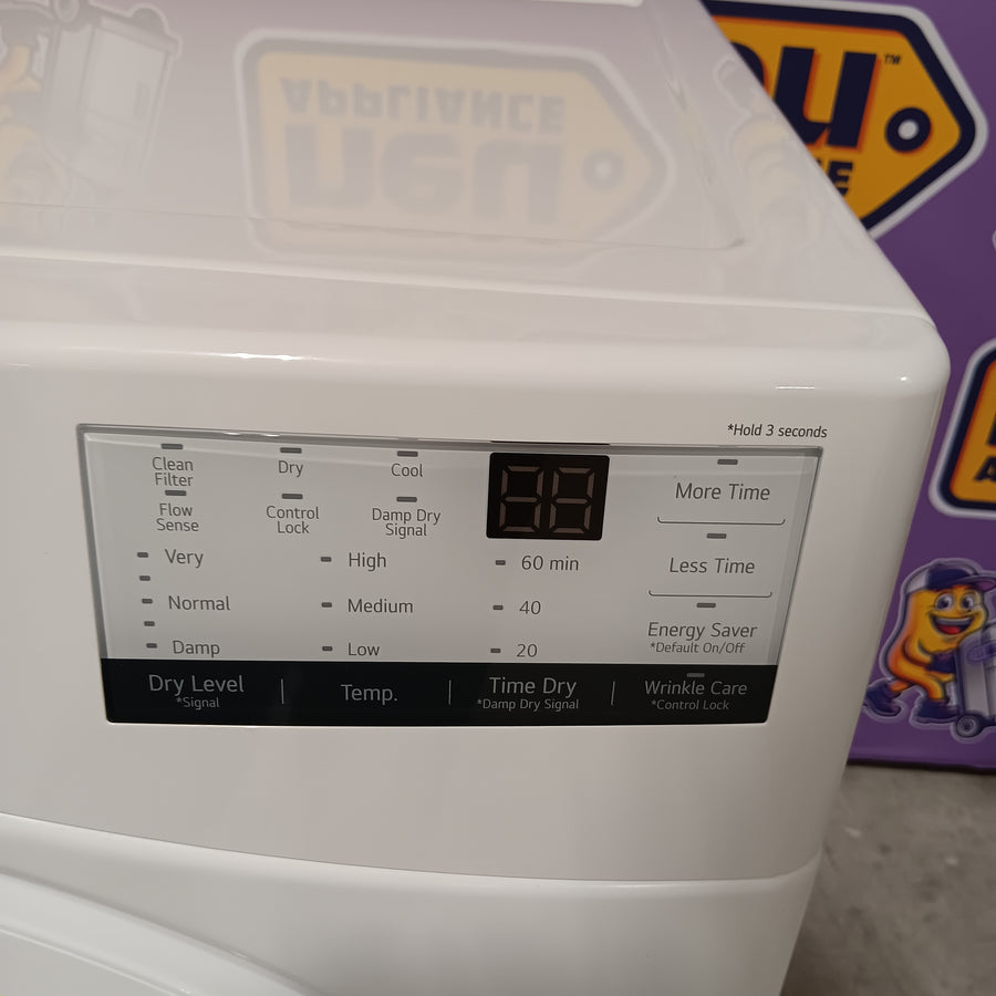 LG TurboWash 4.3 Cu. Ft. 12-Cycle High-Efficiency Steam Front-Loading Washer WM3570HWA - Scratch & Dent (Moderate) and LG 7.4 cu. ft. ENERGY STAR Electric Vented Dryer with Sensor Dry and SmartThinQ Technology 15036 - DLE3400W - Scratch & Dent (Minor)