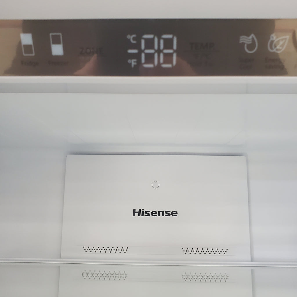 Pictures of 33" Wide Counter Depth Hisense ENERGY STAR 17.2-cu ft Bottom-Freezer Refrigerator with Ice Maker in Fingerprint Resistant Stainless Steel - Open Box - Neu Appliance Outlet - Discount Appliance Outlet in Austin, Tx