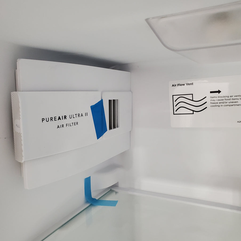 Pictures of Frigidaire 25.6-cu ft ENERGY STAR Side-by-Side Refrigerator with Ice Maker in Fingerprint Resistant Stainless Steel 3SD673 - FRSS26L3AF - Scratch and Dent (Minor) - Neu Appliance Outlet - Discount Appliance Outlet in Austin, Tx