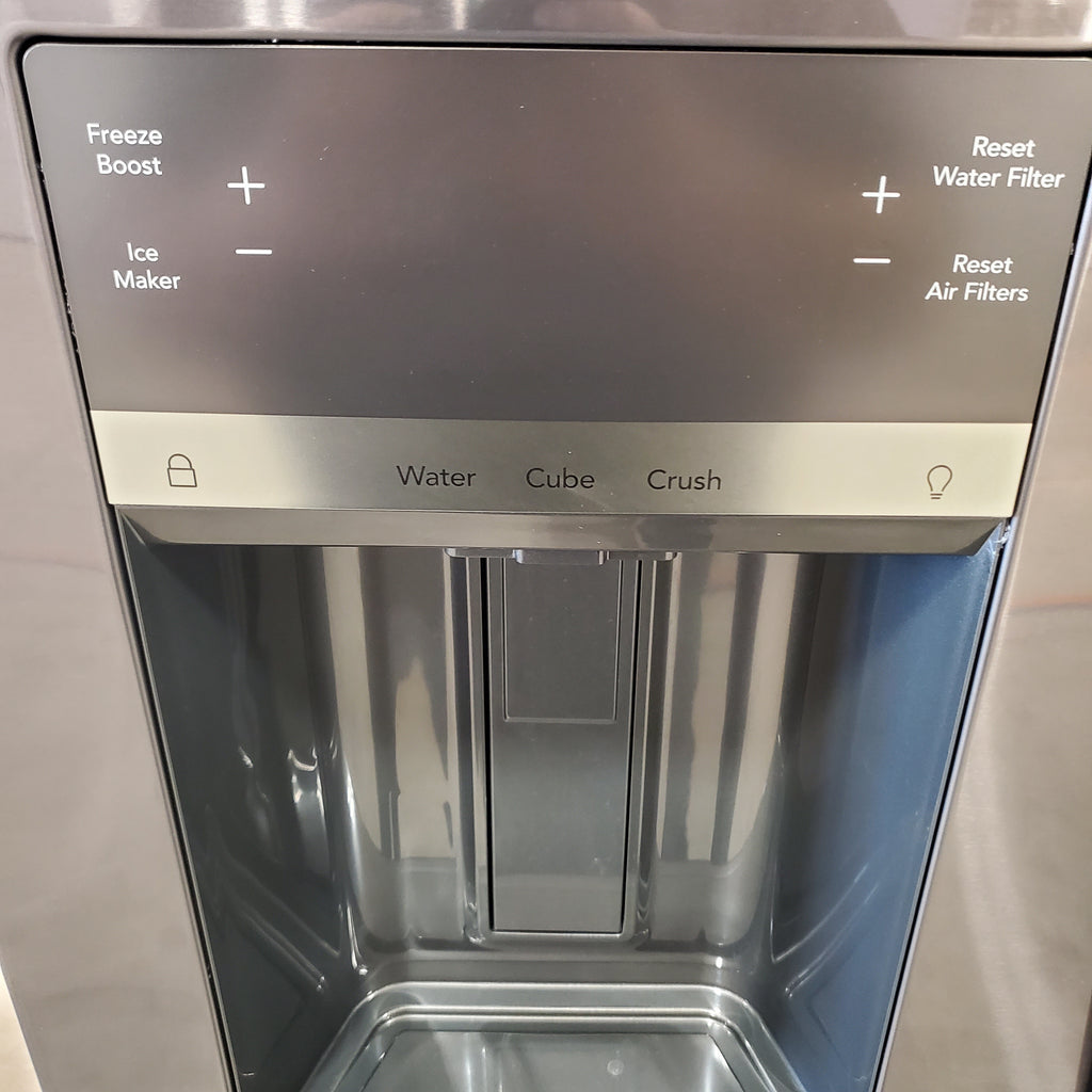 Pictures of Black Stainless Steel ENERGY STAR Frigidaire 27.8 cu. ft. 3 Door French Door Refrigerator with Exterior Water and Ice Dispenser FRFS2823AD - Scratch & Dent - (Minor) - Neu Appliance Outlet - Discount Appliance Outlet in Austin, Tx