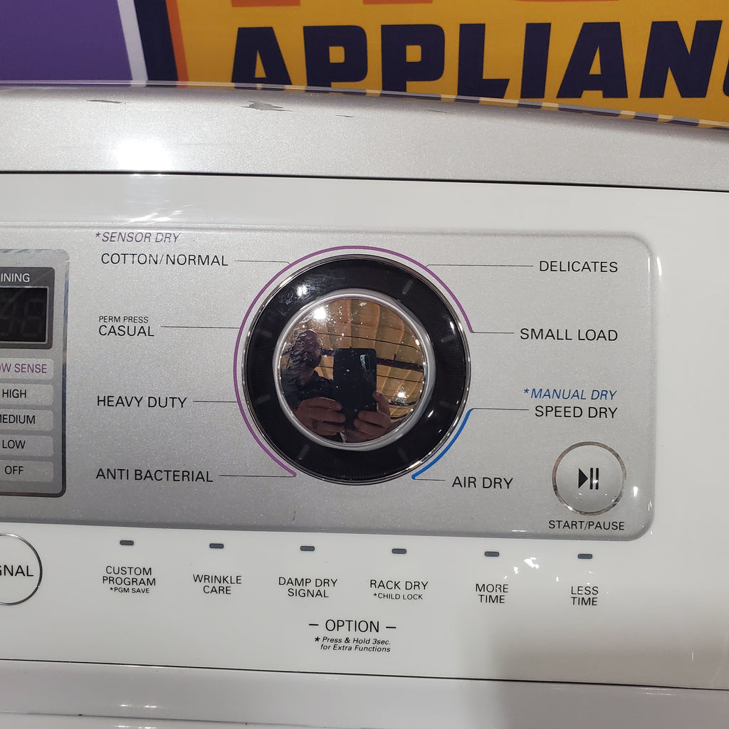 Pictures of LG 7.3 cu. ft. Ultra Large High Efficiency Electric Dryer w/ Sensor Dry Technology in White 1CR04126 - DLE4970W - Certified Refurbished - Neu Appliance Outlet - Discount Appliance Outlet in Austin, Tx