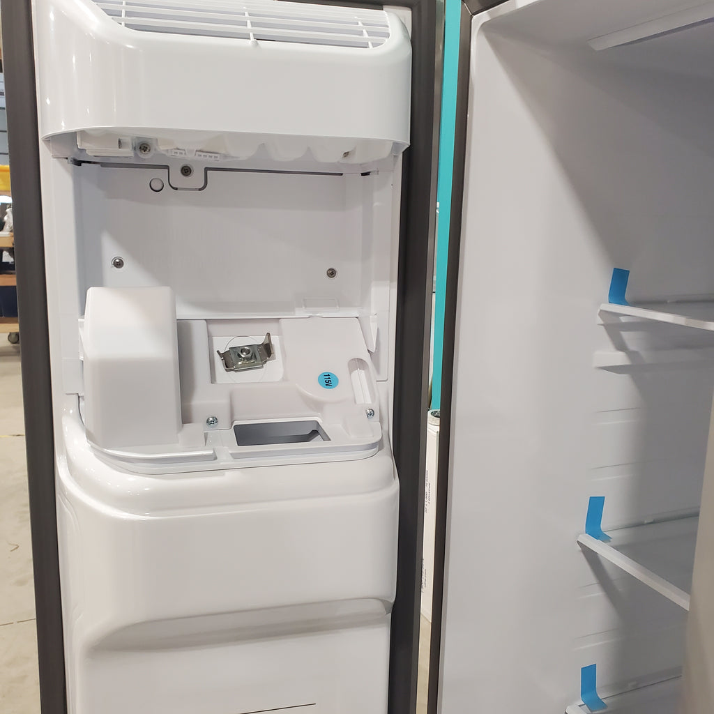 Pictures of Samsung Stainless Steel Large Capacity Side-by-Side 27.4 Cu. Ft. Refrigerator with Ice and Water Dispenser and LED Lighting RS27T5200SR - Scratch and Dent (Minor) - Neu Appliance Outlet - Discount Appliance Outlet in Austin, Tx