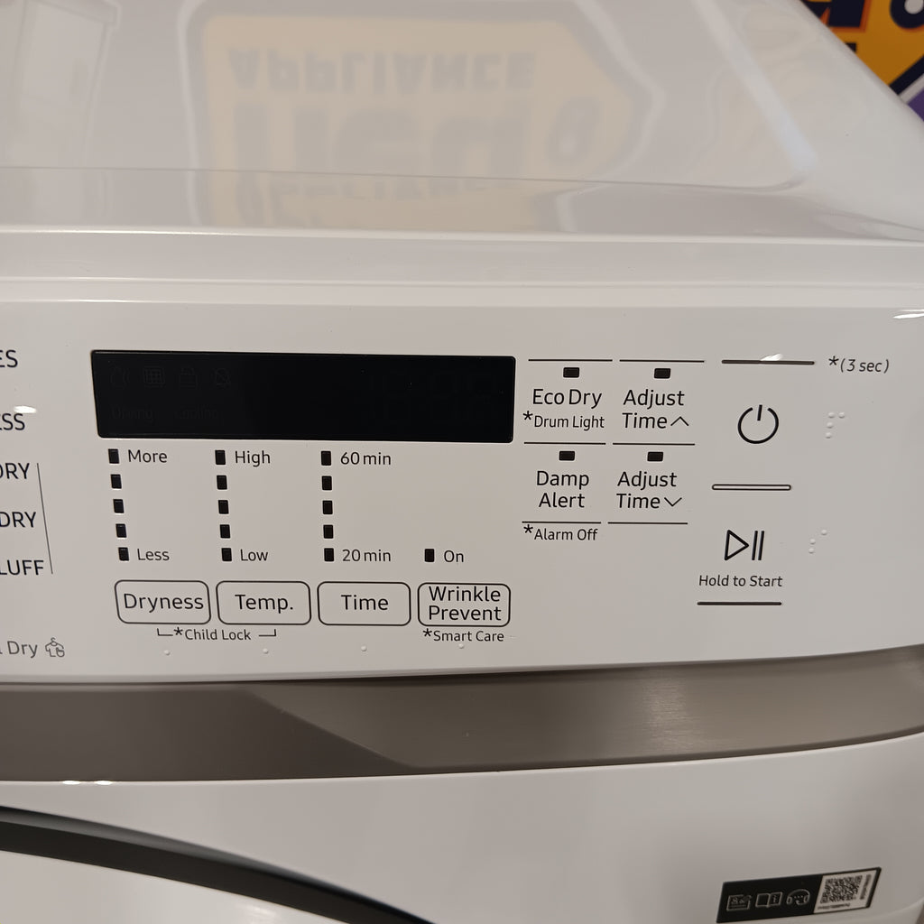Pictures of Samsung 7.5 cu. ft. Front Load Electric Dryer with Smart Care in White DVE45T6000W - Scratch and Dent (Moderate) - Neu Appliance Outlet - Discount Appliance Outlet in Austin, Tx