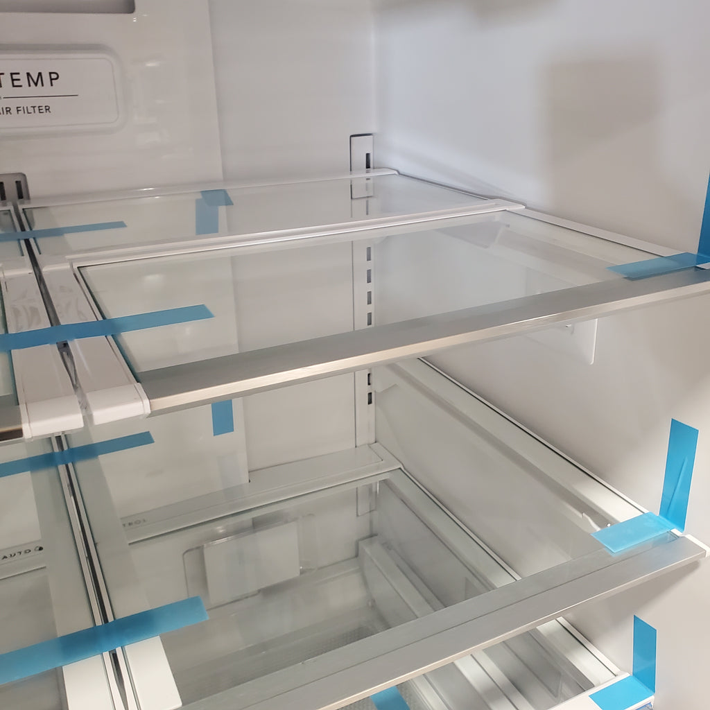 Pictures of Frigidaire 27.8-cu ft ENERGY STAR French Door Refrigerator with Dual Ice Maker in Fingerprint Resistant Stainless Steel - 3SD550 - GRFS2853AF - Scratch & Dent (Minor) - Neu Appliance Outlet - Discount Appliance Outlet in Austin, Tx