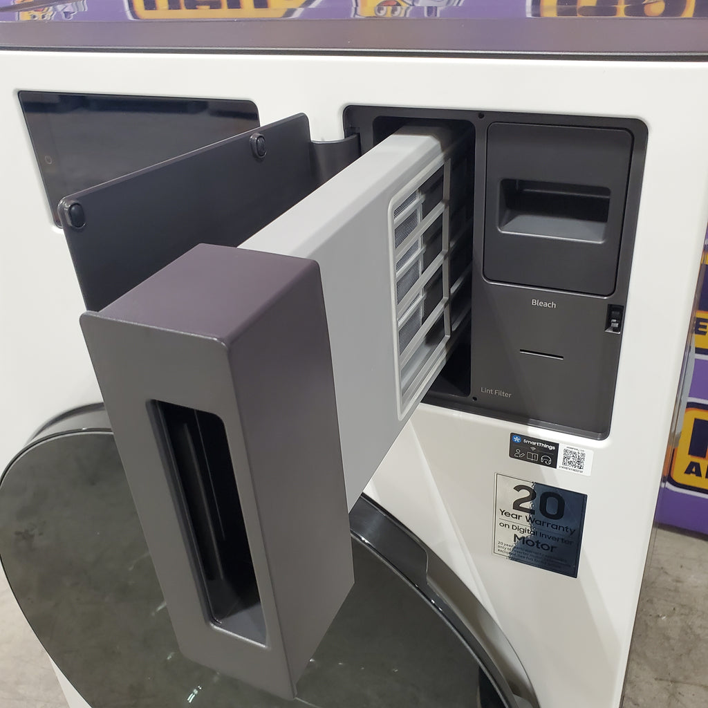 Pictures of Samsung Bespoke 5.3-cu ft Capacity Ivory Vented All-In-One ENERGY STAR Certified Washer Dryer Combo 4SD331 - WD90F53AVY - Open Box - Neu Appliance Outlet - Discount Appliance Outlet in Austin, Tx