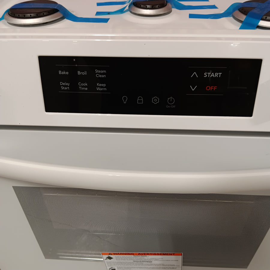Frigidaire 5 Burners 5.1-cu ft Slide-In Natural Gas Range in White 20531SD522 - FCFG3062AW - Scratch & Dent (Minor)