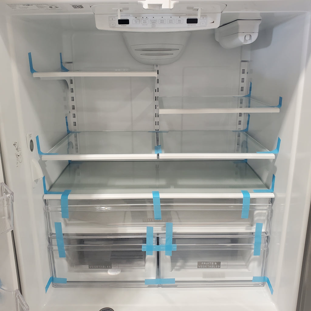 Pictures of Whirlpool Stainless Steel 36 in. 25.2 cu. ft. Standard Depth French Door Refrigerator in Fingerprint Resistant Stainless Steel, WRFF3236RZ- Scratch and Dent (Minor) - Neu Appliance Outlet - Discount Appliance Outlet in Austin, Tx