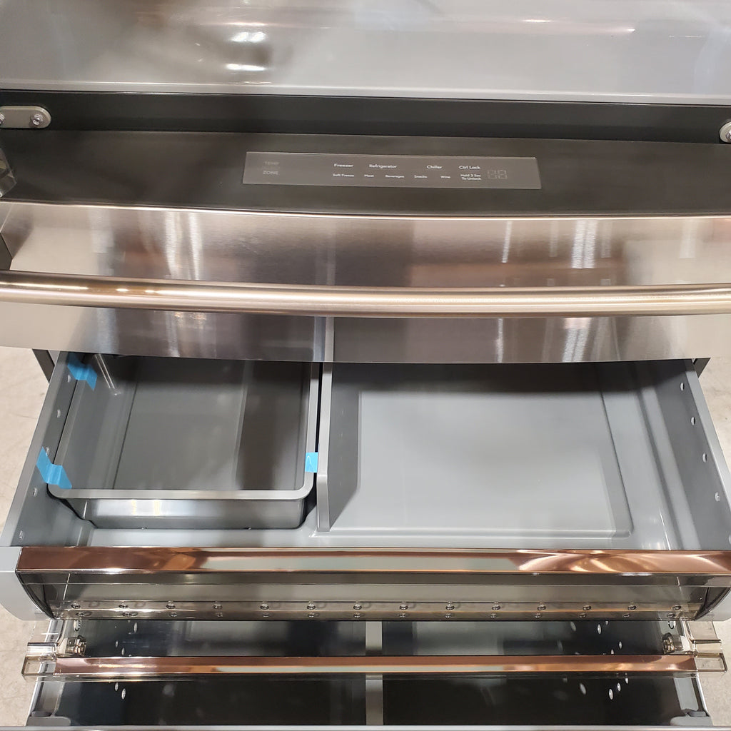 Pictures of Cafe Standard-Depth 28.7-cu ft 4 -Door Smart Compatible French Door Refrigerator with Ice Maker with Water Dispenser - Neu Appliance Outlet - Discount Appliance Outlet in Austin, Tx