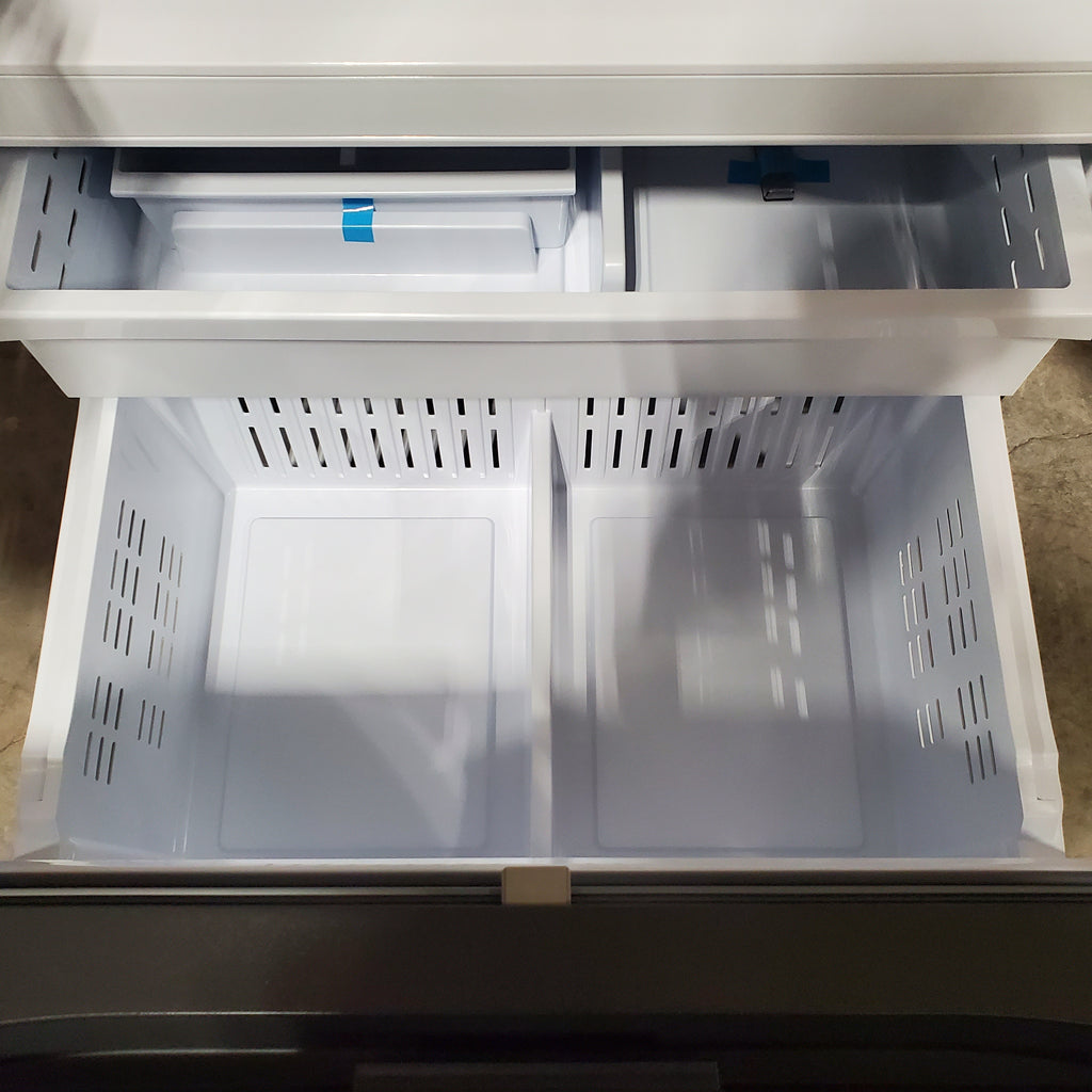 Pictures of Samsung 32 cu. ft. Mega Capacity 3-Door French Door Refrigerator with Dual Auto Ice Maker in Stainless Steel 4SD404 - RF32CG5100SR - Scratch & Dent (Minor) - Neu Appliance Outlet - Discount Appliance Outlet in Austin, Tx