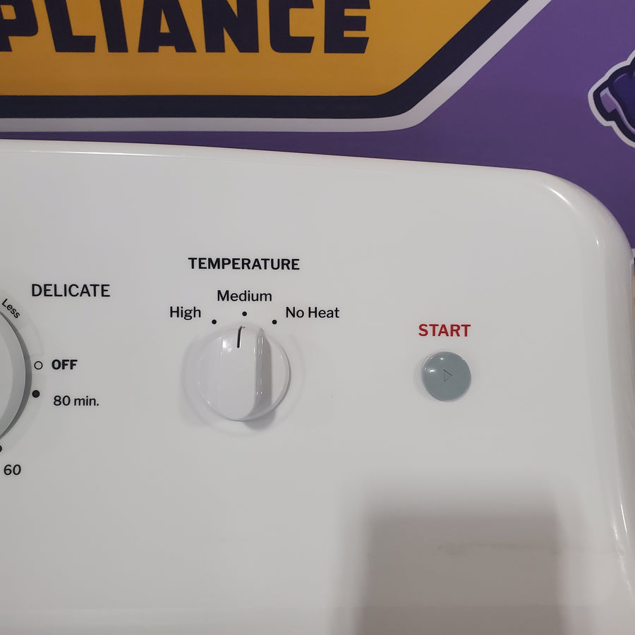 Hotpoint 6.2 cu. ft. Capacity Electric Dryer with Up To 120 ft. Venting and Shallow Depth 25134SD469 - HTX26EASWWW - Scratch & Dent (Moderate)
