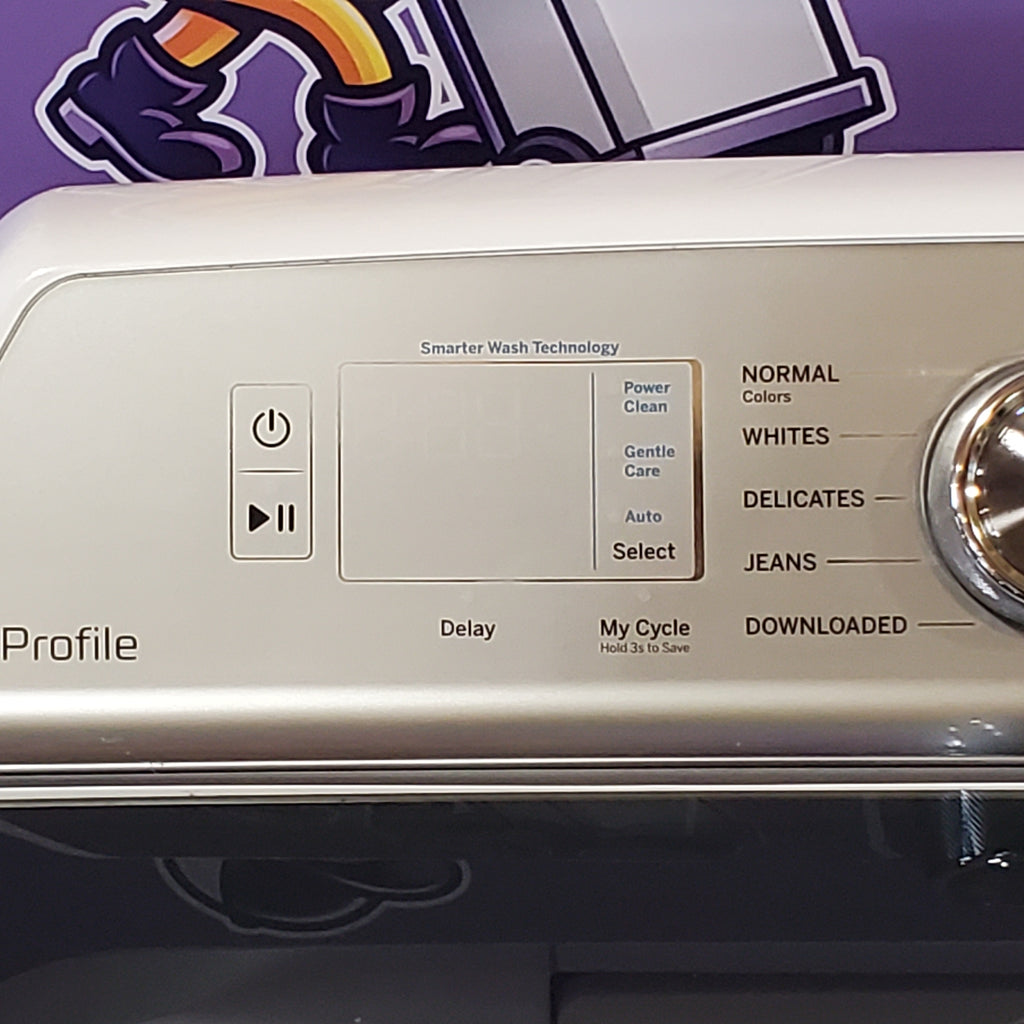 Pictures of GE Profile 5.0 cu. ft. High-Efficiency ENERGY STAR Smart Top Load Washer in White with Microban Technology PTW600BSRWS - Certified Refurbished - Neu Appliance Outlet - Discount Appliance Outlet in Austin, Tx