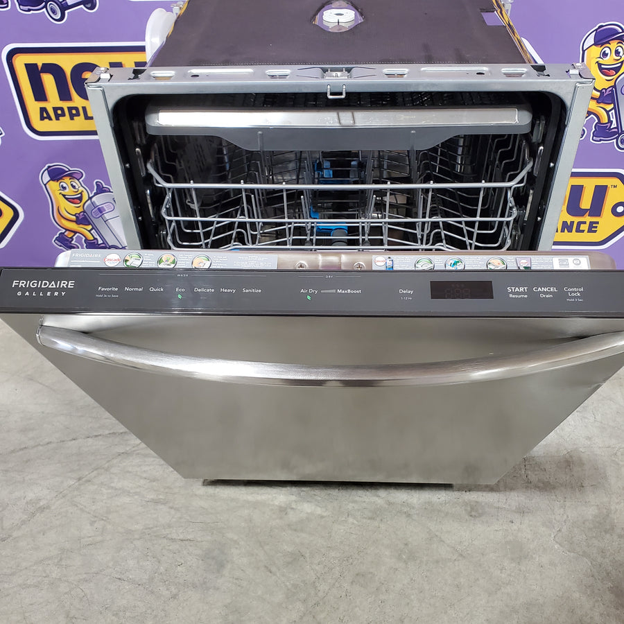 Frigidaire Gallery 24 in. Smudge-Proof Stainless Steel ENERGY STAR Top Control Built In Dishwasher with Third Rack 22133SD171 - GDSH4715AF - Scratch & Dent (Minor)