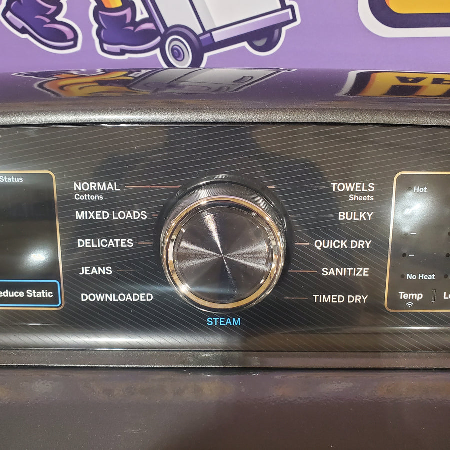 GE Profile 5.4 cu. ft. Top Load Washing Machine with FlexDispense PTW700BPTDG - New in Box and GE Profile 7.4 cu. ft. Electric Dryer with Steam 16134 - PTD70EBPTDG - Open Box