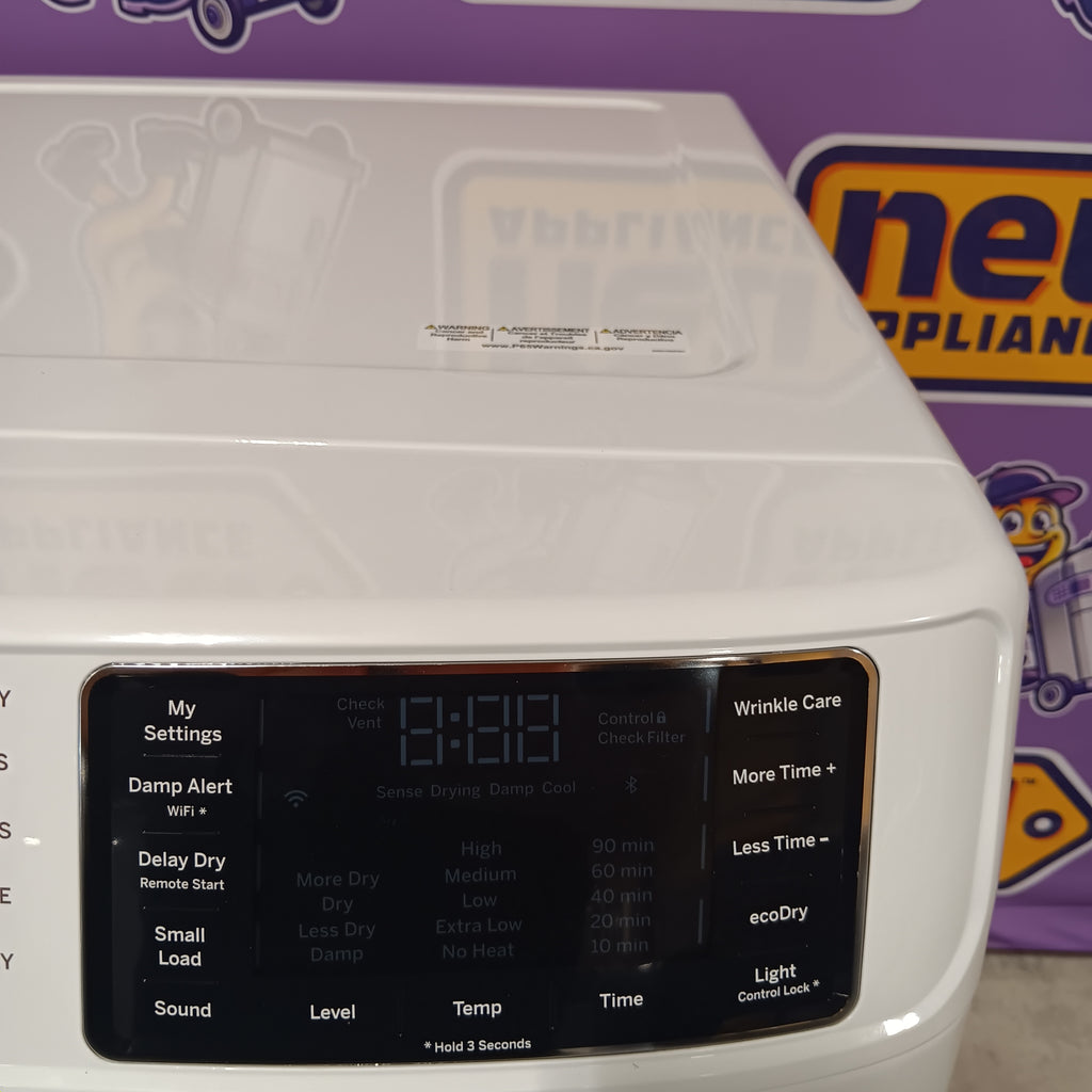 Pictures of GE ENERGY STAR 7.8 cu. ft. Smart Frontload Electric Dryer with Sensor Dry GFD55ESSNWW - New in Box - Neu Appliance Outlet - Discount Appliance Outlet in Austin, Tx
