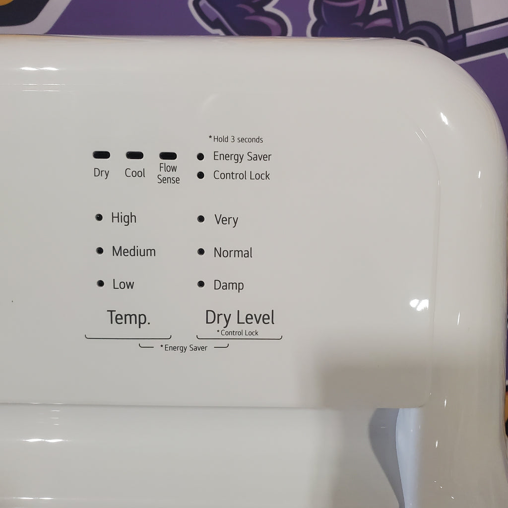 Pictures of ENERGY STAR LG 4.1 cu. ft. Top Load Washing Machine with 4-Way Agitator WT6105CW and ENERGY STAR LG 7.3 cu. ft. Electric Dryer with Smart Diagnosis DLE6100W - Scratch & Dent (Minor) - Neu Appliance Outlet - Discount Appliance Outlet in Austin, Tx
