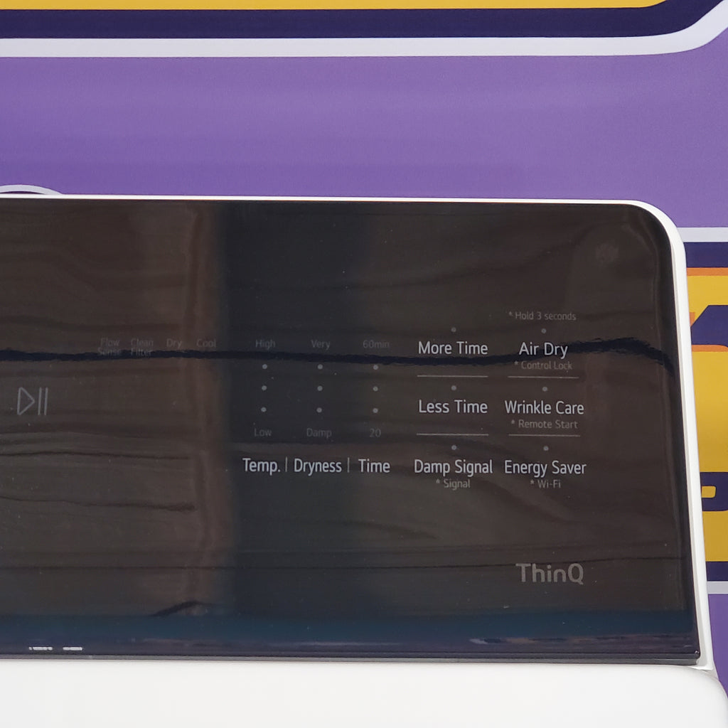 Pictures of LG Energy Star Certified 7.3 cu. ft. Ultra Large Capacity Rear Control Electric Dryer with LG EasyLoad™ Door and AI Sensing DLE8400WE - Open Box - Neu Appliance Outlet - Discount Appliance Outlet in Austin, Tx