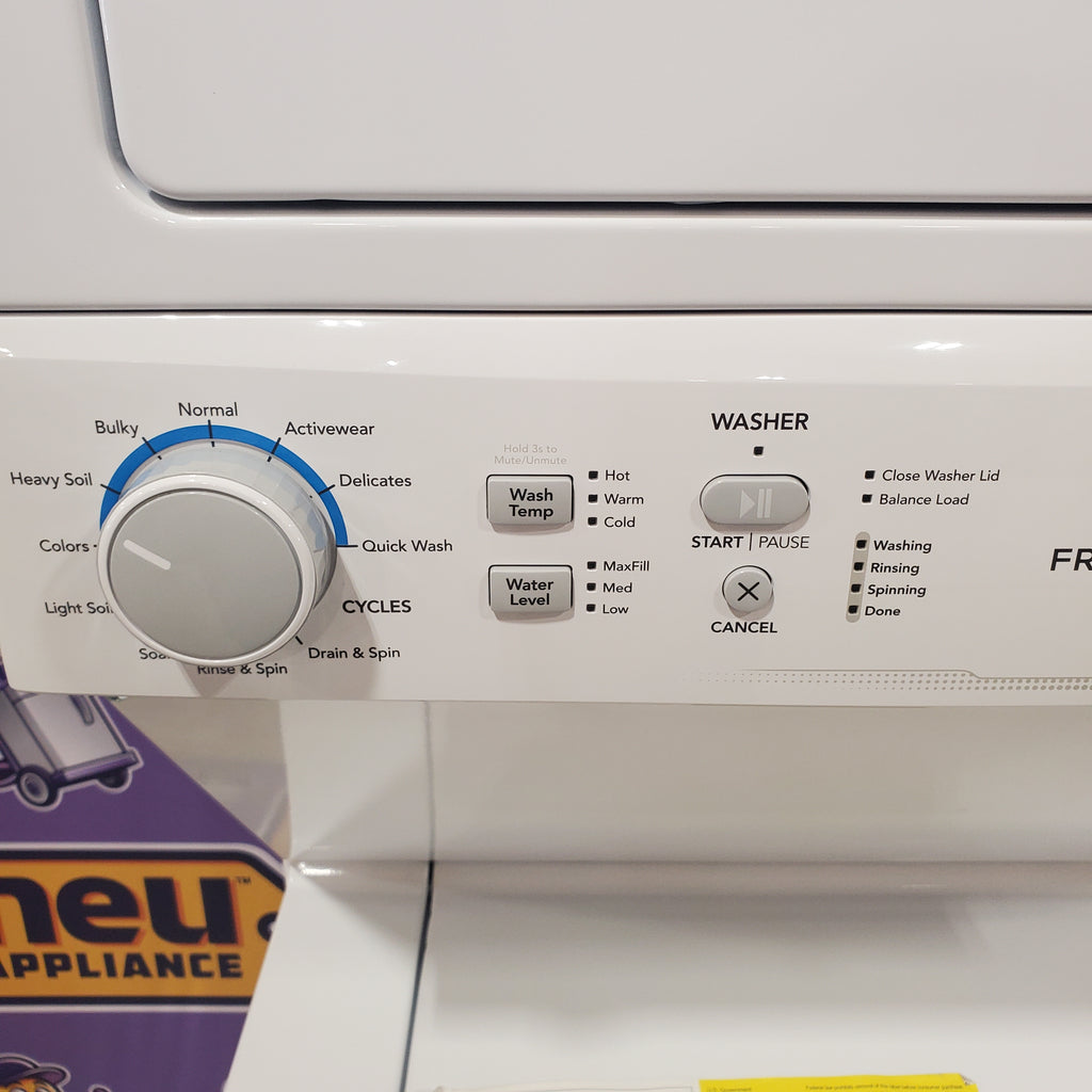 Pictures of Frigidaire Gas Washer/Dryer Laundry Center - 3.9 Cu. Ft Washer and 5.5 Cu. Ft. Dryer 3SD605 - FLCG7522AW - Scratch & Dent (Moderate) - Neu Appliance Outlet - Discount Appliance Outlet in Austin, Tx