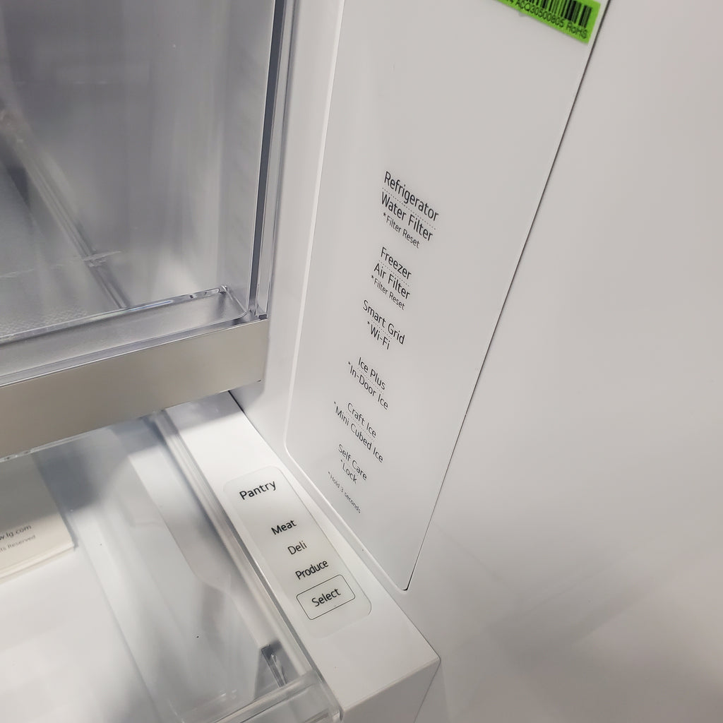 Pictures of LG 26 cu. ft. Smart Counter-Depth MAX French Door Refrigerator with 4 types of ice in PrintProof Stainless Steel-LRYXC2606S-Open Box - Neu Appliance Outlet - Discount Appliance Outlet in Austin, Tx