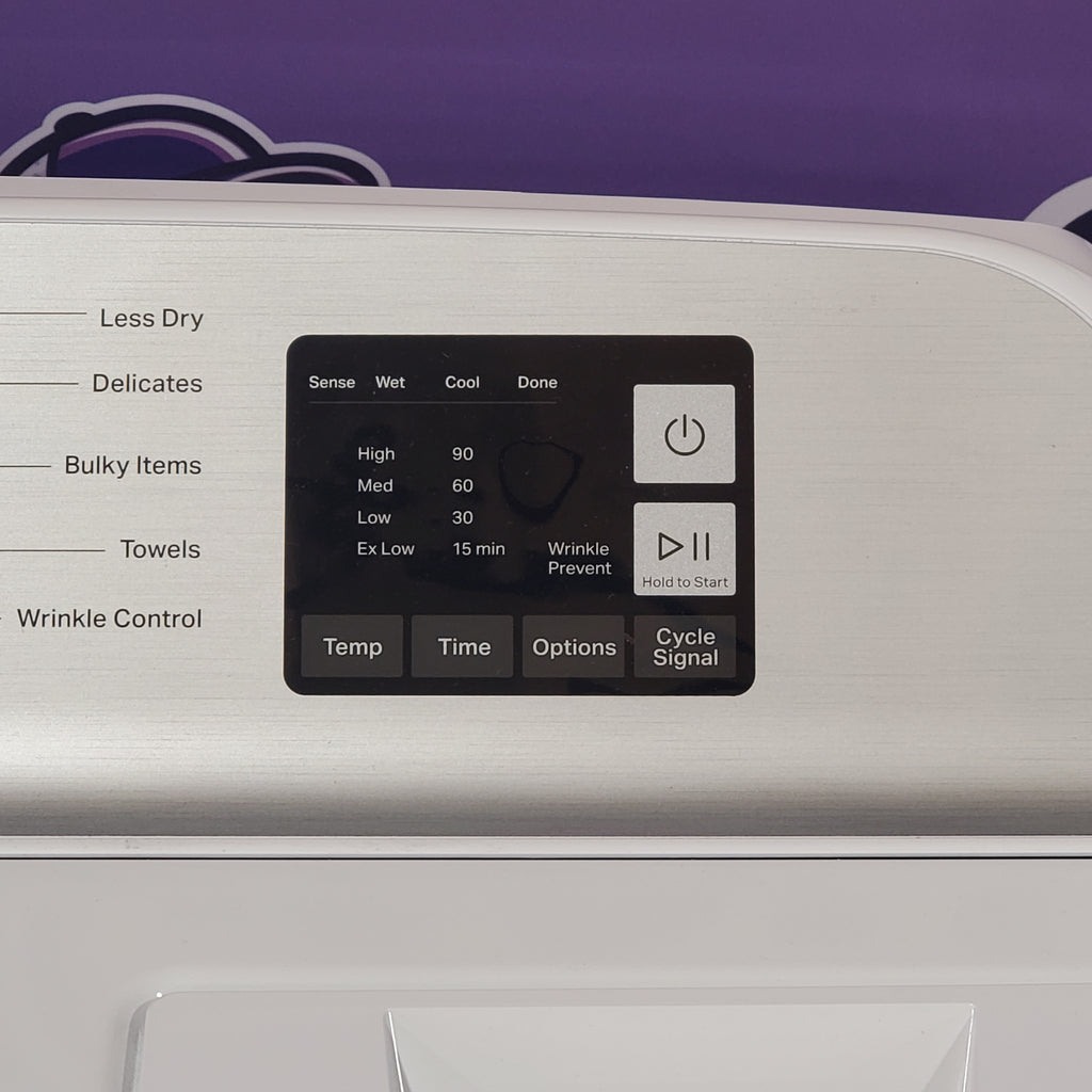 Pictures of Maytag 7.0 cu ft Electric Dryer with Moisture Sensing and Quick Dry Cycle MED6200KW - Scratch & Dent (Minor) - Neu Appliance Outlet - Discount Appliance Outlet in Austin, Tx