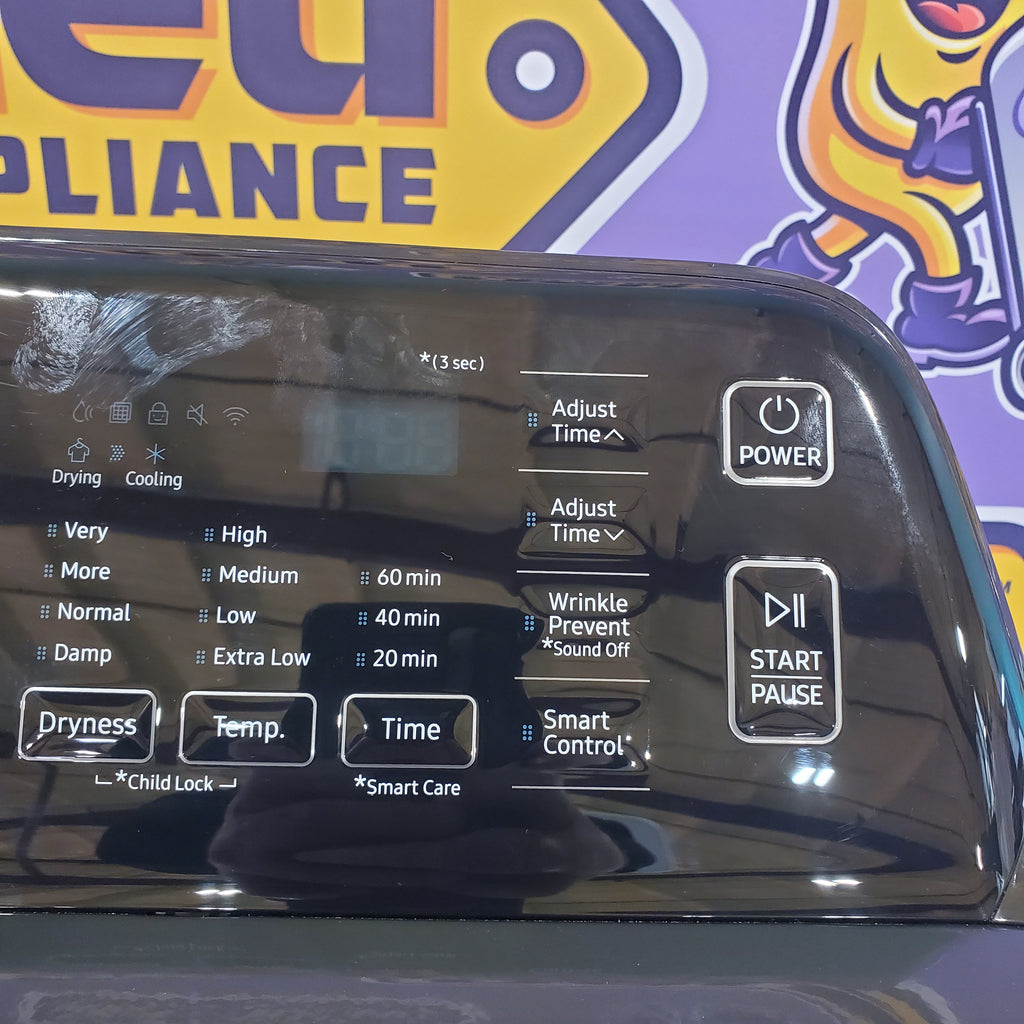 Pictures of Samsung Brushed Black 7.4 cu. ft. Smart Electric Dryer with Sensor Dry DVE47CG3500V - Scratch & Dent - Minor - Neu Appliance Outlet - Discount Appliance Outlet in Austin, Tx