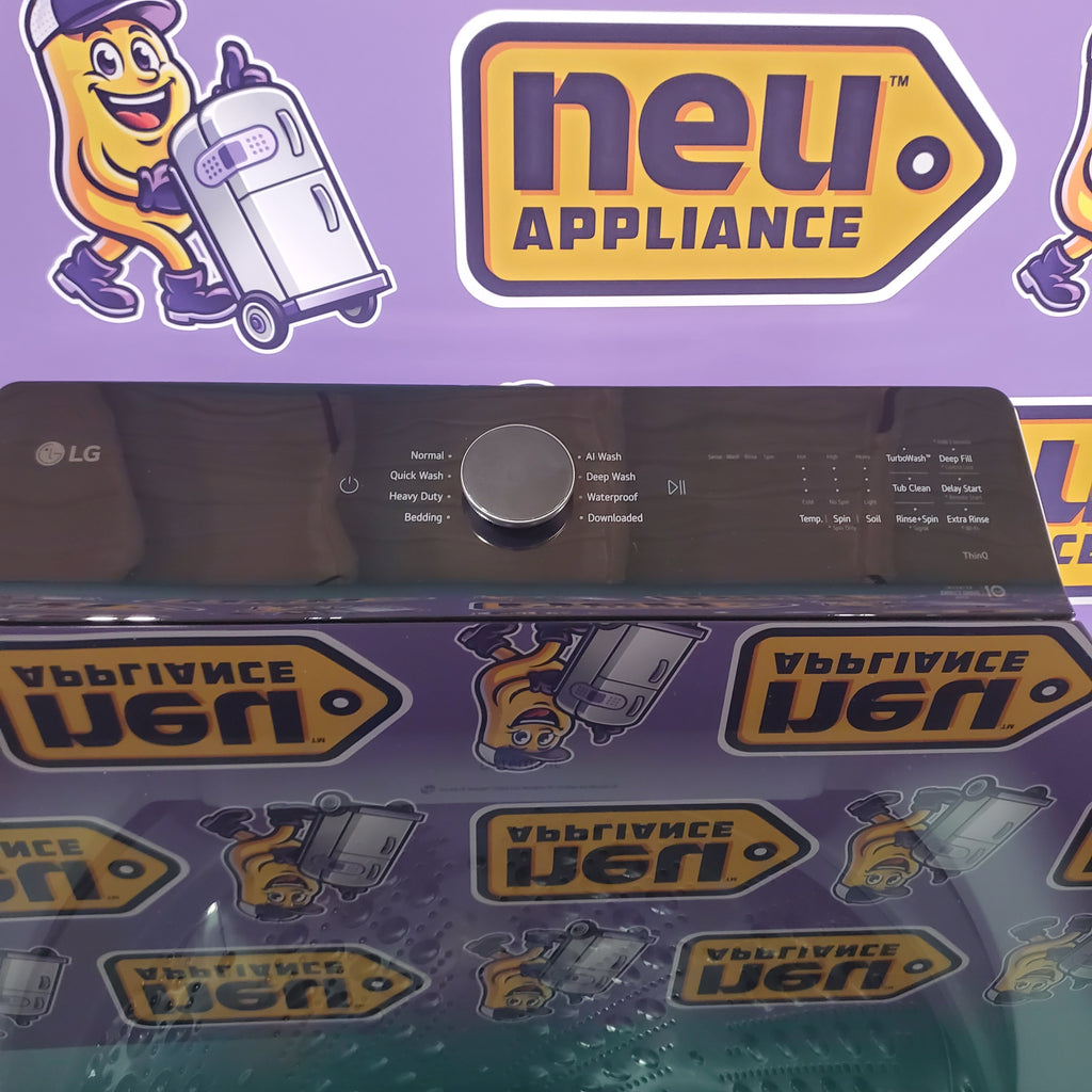 Pictures of LG 5.3 cu. ft. SMART Mega Capacity Top Load Washer in Alpine White with Agitator, Easy Unload and TurboWash3D Technology - Open Box - Neu Appliance Outlet - Discount Appliance Outlet in Austin, Tx