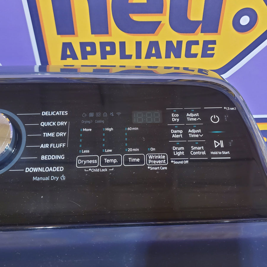 Samsung 5.4 cu. ft. Smart Top Load Washer with Pet Care Solution and Super Speed Wash WA54CG7150AD - Scratch & Dent (Minor) and 7.4 cu. ft. Smart Vented Electric Dryer with Pet Care Dry and Steam Sanitize+ 16262 - DVE54CG7150D - Open Box