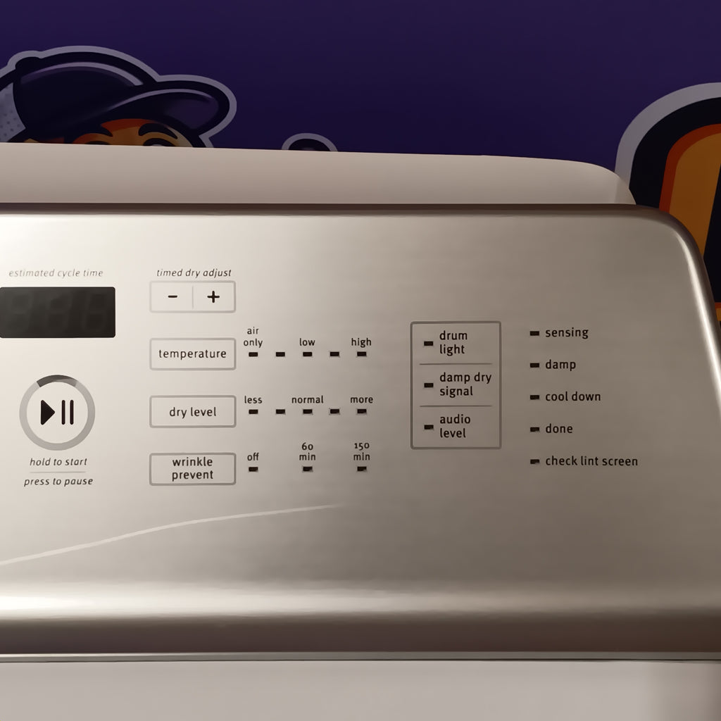 Pictures of Maytag Large Capacity Electric Dryer with Rapid Dry Cycle and IntelliDry® Sensor – 7.4 cu. ft. MEDB765FW - Scratch & Dent (Minor) - Neu Appliance Outlet - Discount Appliance Outlet in Austin, Tx