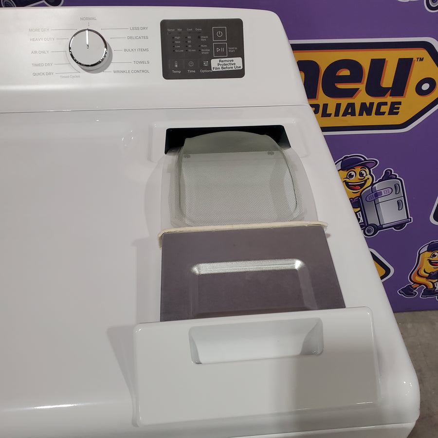 Whirlpool 4.2-4.3 Cu. Ft. Top Load Washer with 2-in-1 Removable Agitator and Soft Close Glass Lid WTW4307SW - Open Box and Whirlpool 7.0 cu. ft. Electric Dryer with Adaptive Dry and Wrinkle Shield™ Option 16121 - WED4307SW - Scratch & Dent (Minor)