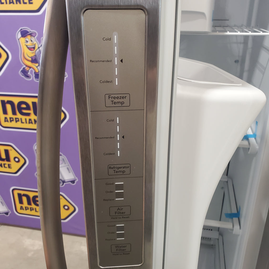 Pictures of Frigidaire 22 Cu. Ft. Counter-Depth Side-by-Side Refrigerator - 3SD547 - FRSC2333AS - Scratch & Dent (Minor) - Neu Appliance Outlet - Discount Appliance Outlet in Austin, Tx