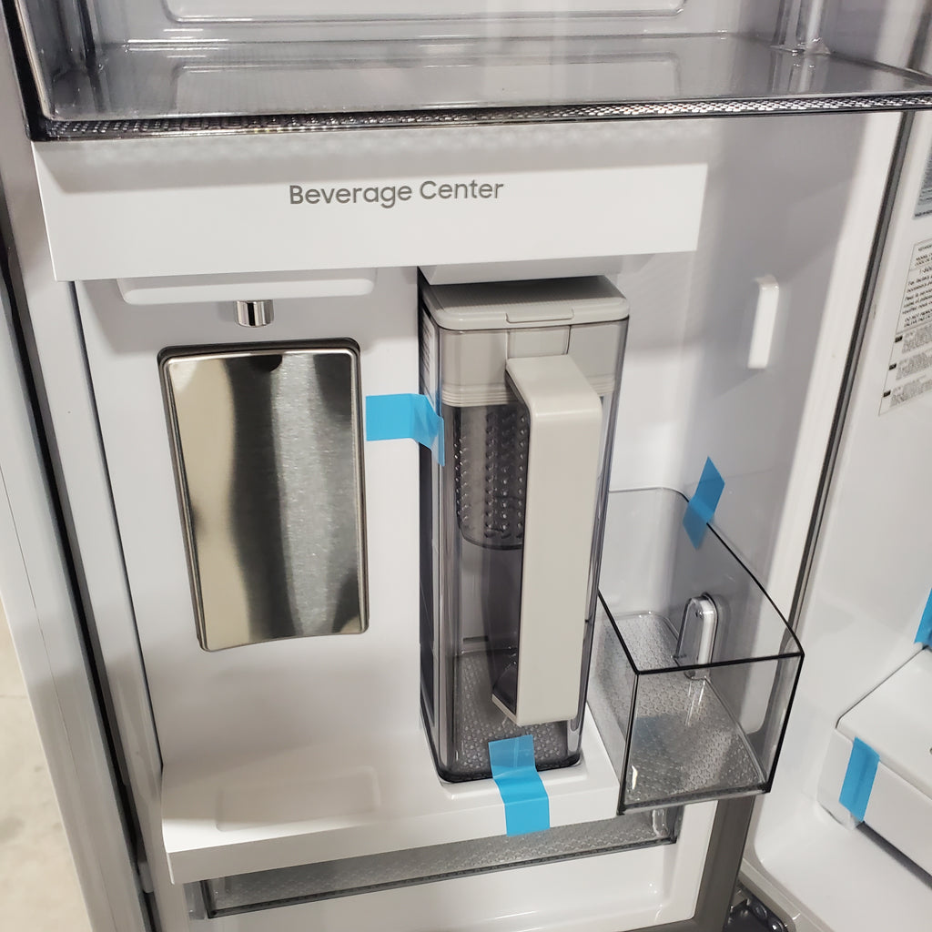 Pictures of Samsung 32 cu. ft. Mega Capacity 3-Door French Door Refrigerator with Dual Auto Ice Maker in Stainless Steel RF32CG5300SR - Scratch and Dent (Minor) - Neu Appliance Outlet - Discount Appliance Outlet in Austin, Tx