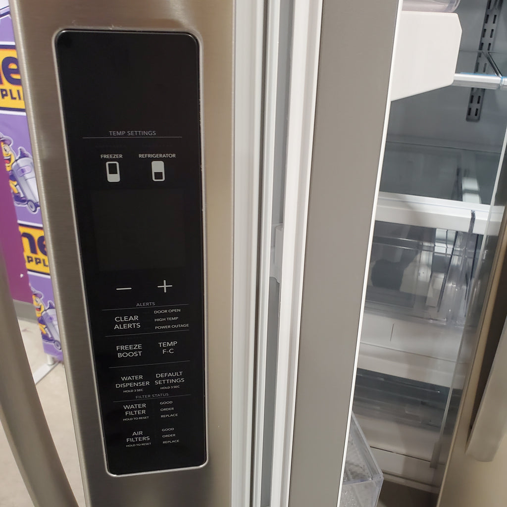Pictures of Frigidaire 29 Cu. Ft. Standard-Depth French Door Refrigerator in Stainless Steel - 3SD555 - FRFN2813AF - Scratch & Dent (Moderate) - Neu Appliance Outlet - Discount Appliance Outlet in Austin, Tx