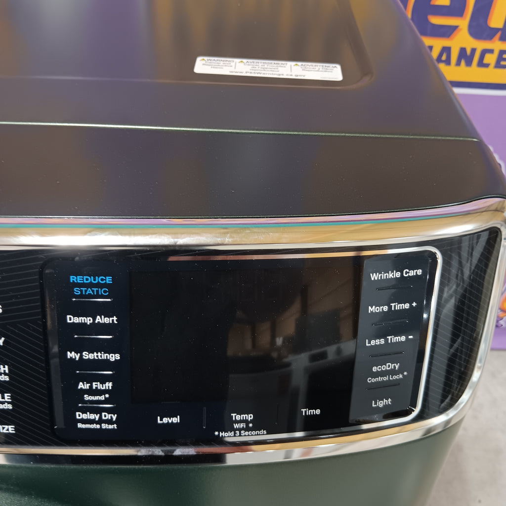 Pictures of GE Profile™ ENERGY STAR® 7.8 cu. ft. Capacity Smart Front Load Electric Dryer with Steam and Sanitize Cycle PFD95ESPWGN - New in Box - Neu Appliance Outlet - Discount Appliance Outlet in Austin, Tx