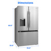 Pictures of Midea Energy Star 29 cu. ft. OneTouch AutoFill™ French Door Refrigerator in Stainless Steel MRF29D9BST - Open Box - Neu Appliance Outlet - Discount Appliance Outlet in Austin, Tx