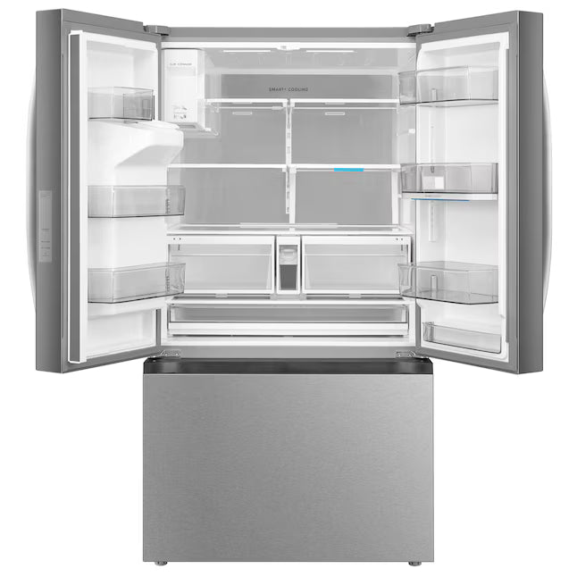 Midea Energy Star 29 cu. ft. OneTouch AutoFill™ French Door Refrigerator in Stainless Steel 22231SD302 - MRF29D9BST - Scratch & Dent (Moderate)