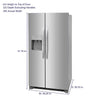 Pictures of Frigidaire 25.6-cu ft ENERGY STAR Side-by-Side Refrigerator with Ice Maker in Fingerprint Resistant Stainless Steel 3SD673 - FRSS26L3AF - Scratch and Dent (Minor) - Neu Appliance Outlet - Discount Appliance Outlet in Austin, Tx