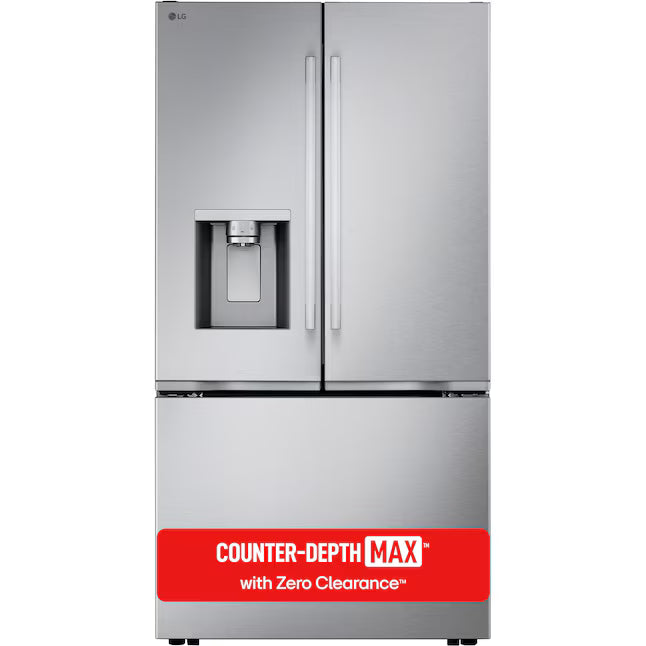 LG Counter-Depth MAX™ with Zero Clearance™ 3-Door French Door Refrigerator with Thin Door Design LF24Z6530S - Scratch & Dent (Moderate)
