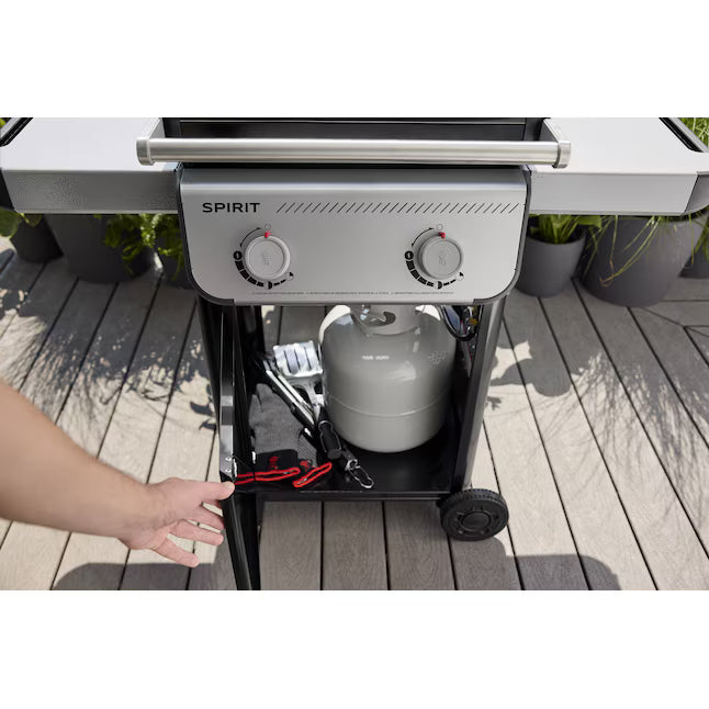 Weber Spirit E-210 Black 2-Burner Liquid Propane Gas Grill 1501000 - Scratch & Dent (Minor)